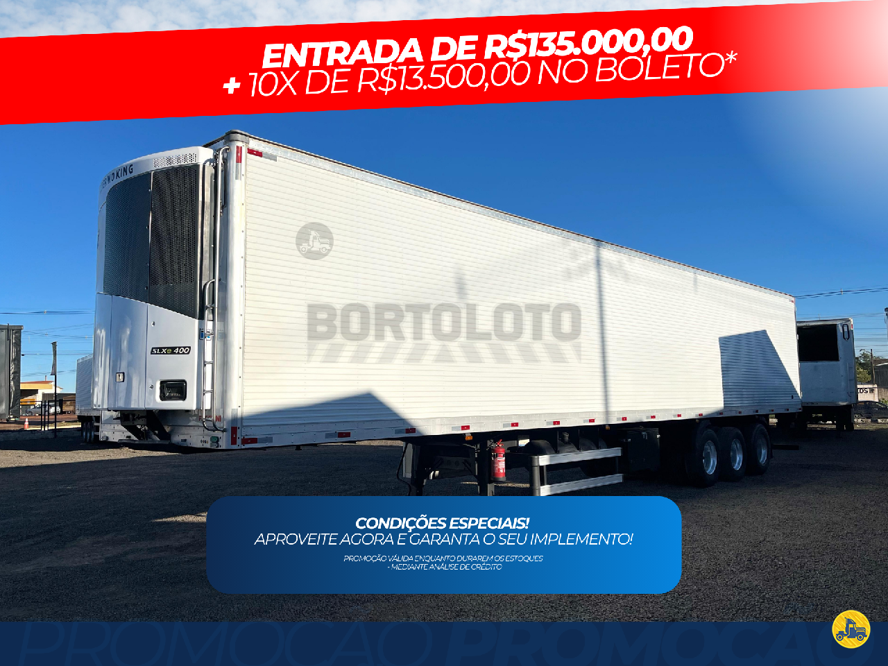 CARRETA SEMI-REBOQUE FRIGORIFICO Bortoloto Implementos - Ibiporã MARINGA PARANÁ PR